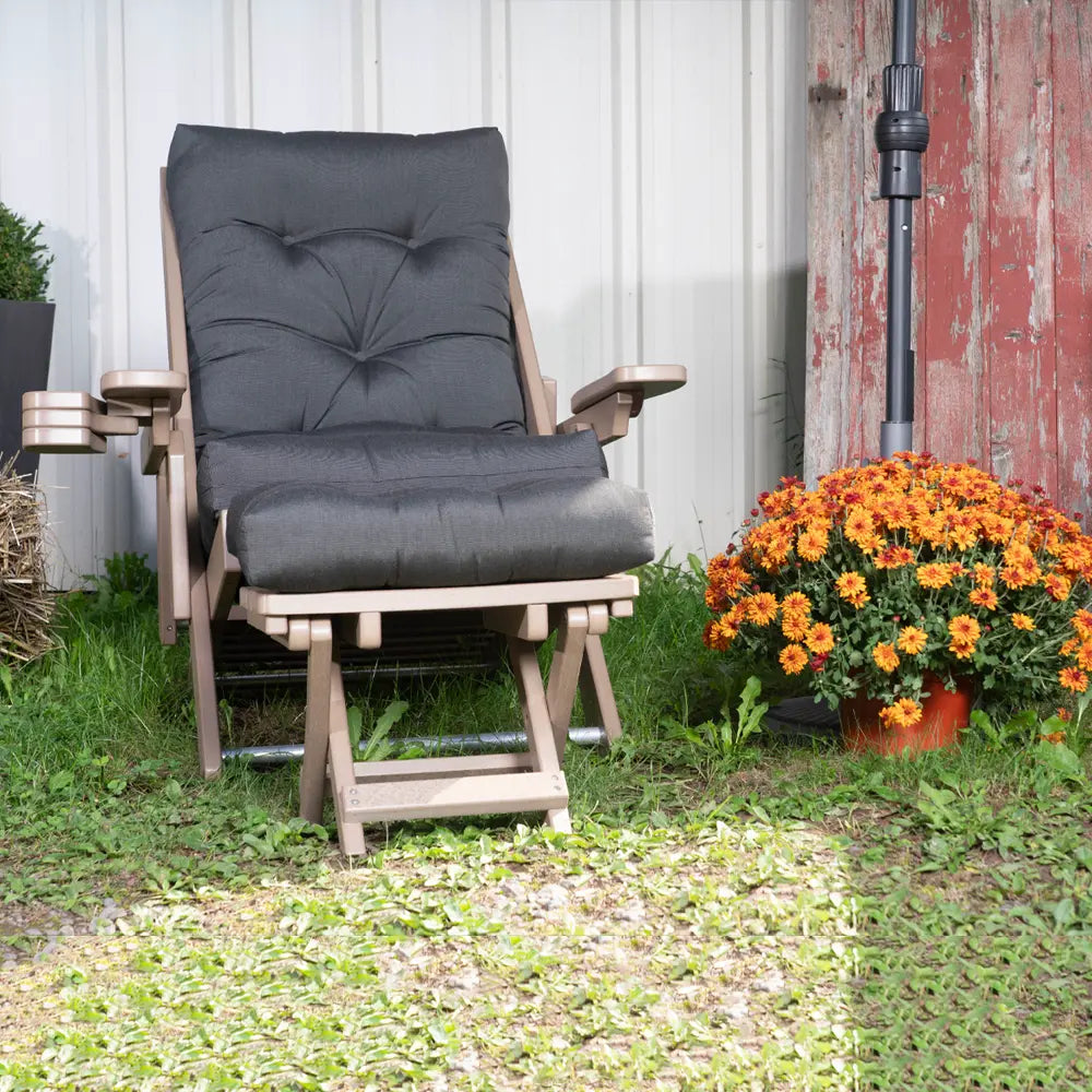 folding outdoor chair with cushion