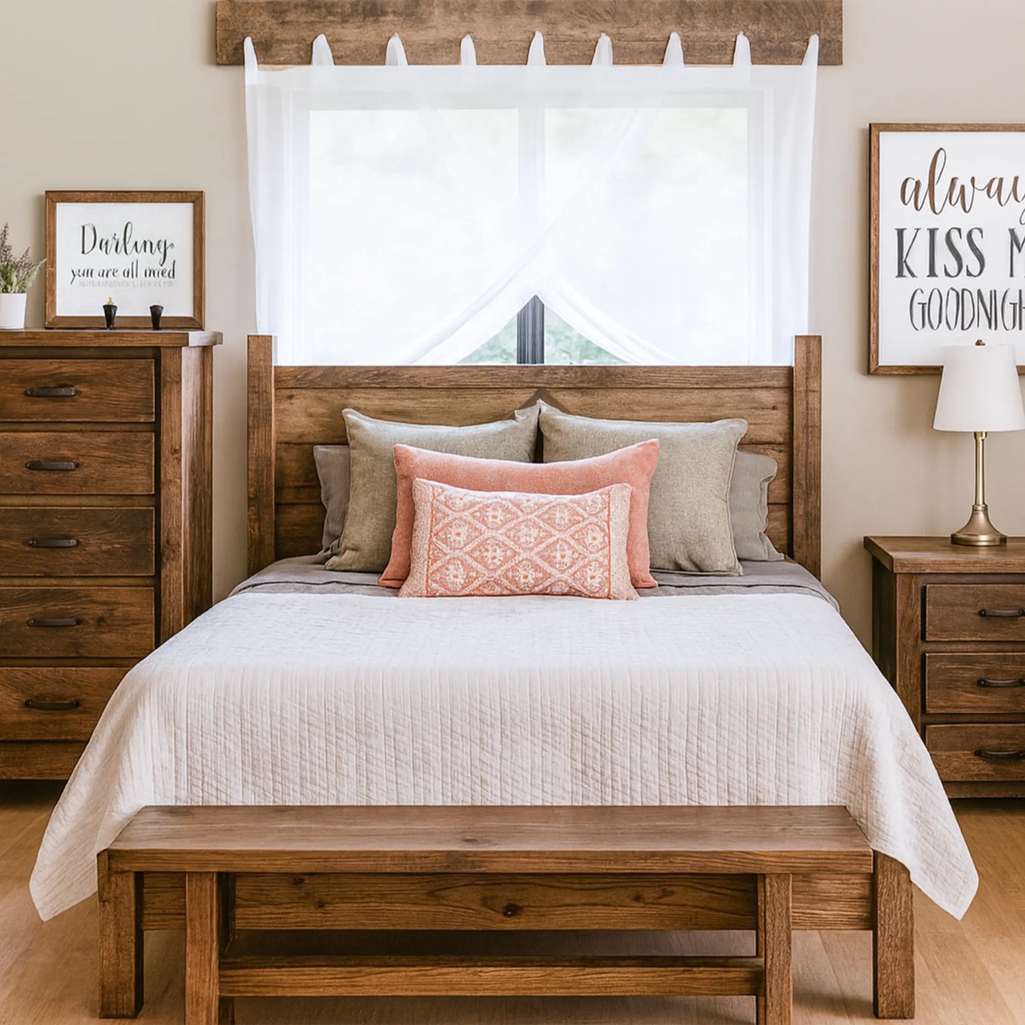 reclaimed wood bed frame