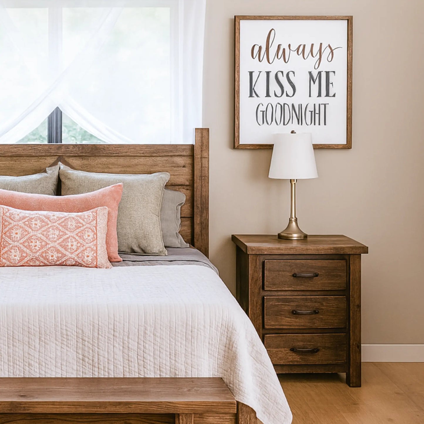 reclaimed wood rustic nighstand