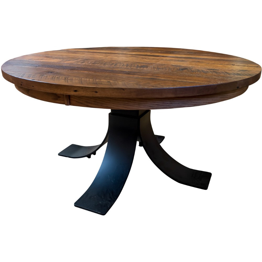 60" Granby Round Reclaimed Barnwood Dining Table