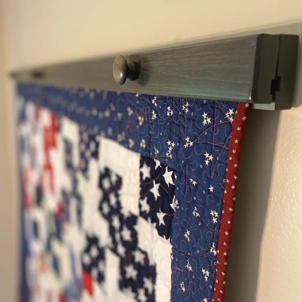 Gray Quilt Hanger