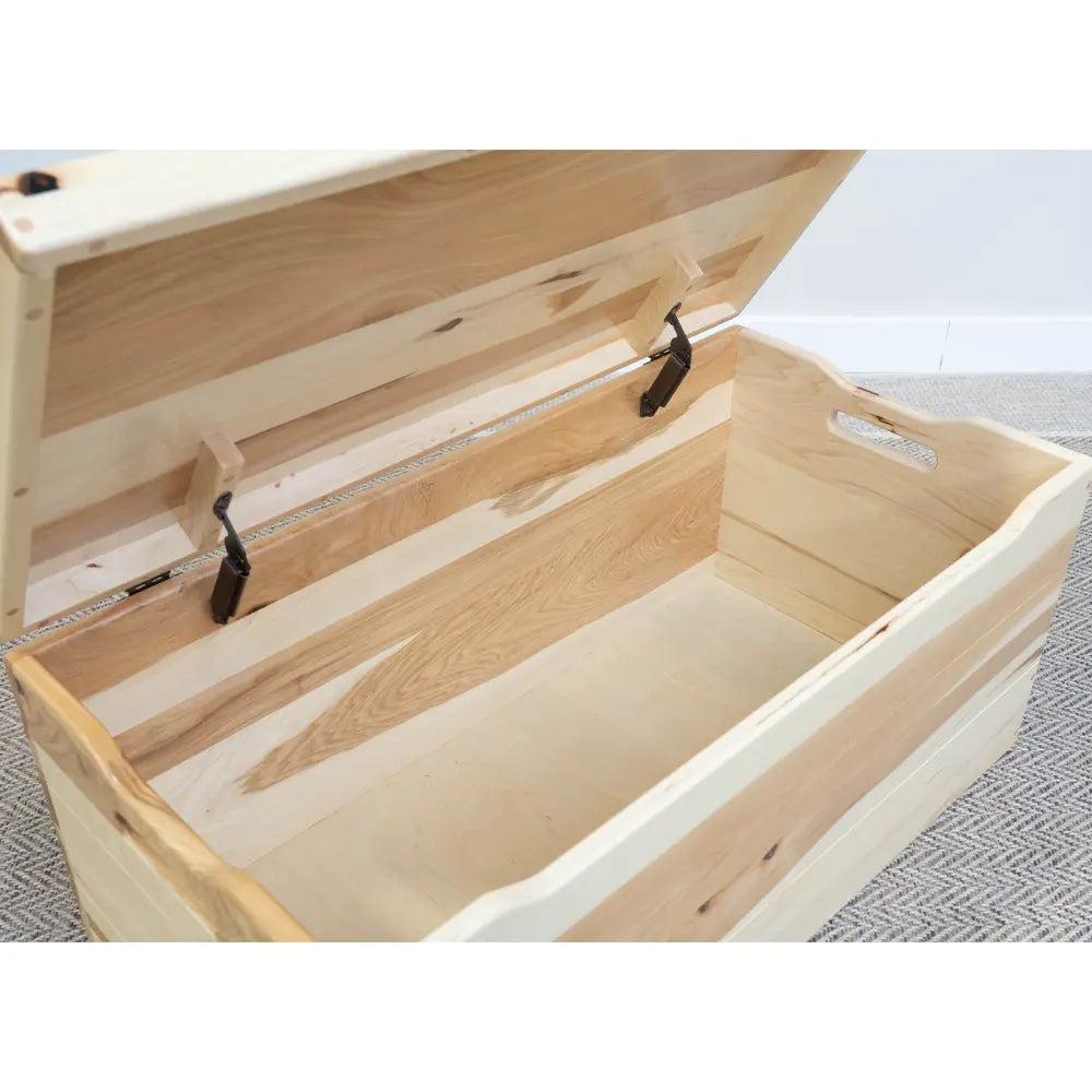 hickory wood blanket trunk