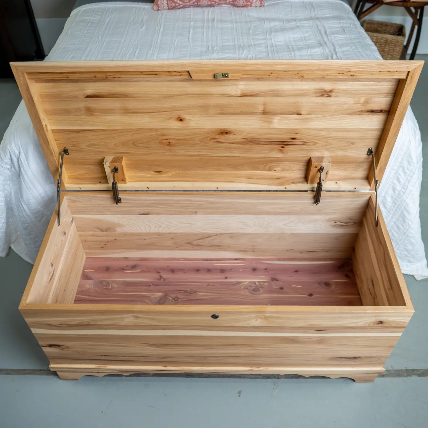 Waterfall Hickory Natural Cedar Hope Chest