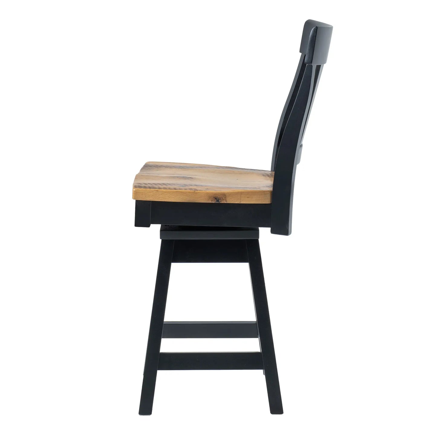 Side of Kingston Wood Swivel Counter Stool