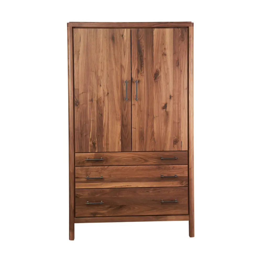 Lena Rustic Walnut Armoire
