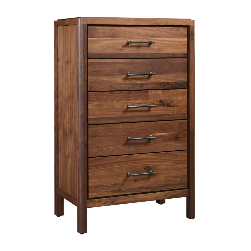 Lena Rustic Walnut Chest Drawer