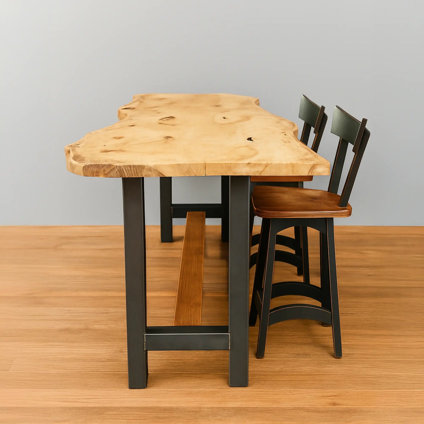 100" Ash Live Edge Counter Height Table
