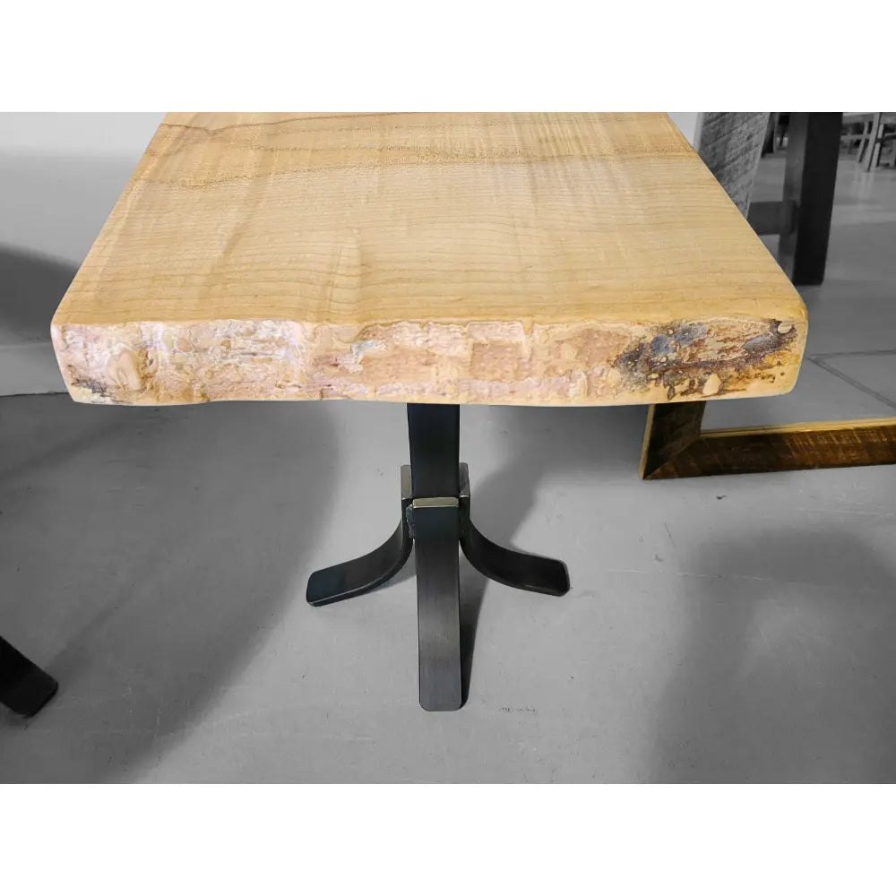 Live edge maple end table