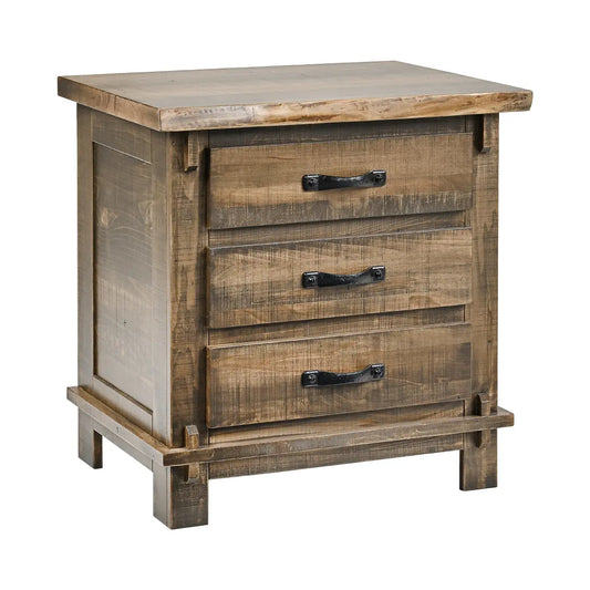 Live Edge Nightstand 3 Drawers