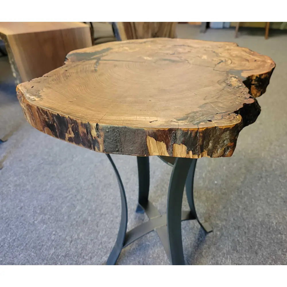 Live Edge Cherry Round End Table