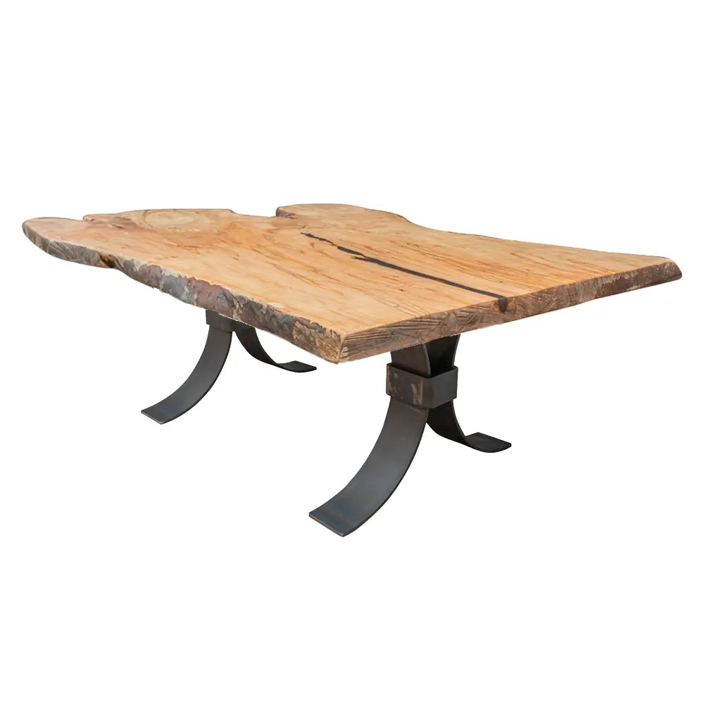 70" Live Edge Maple Coffee Table
