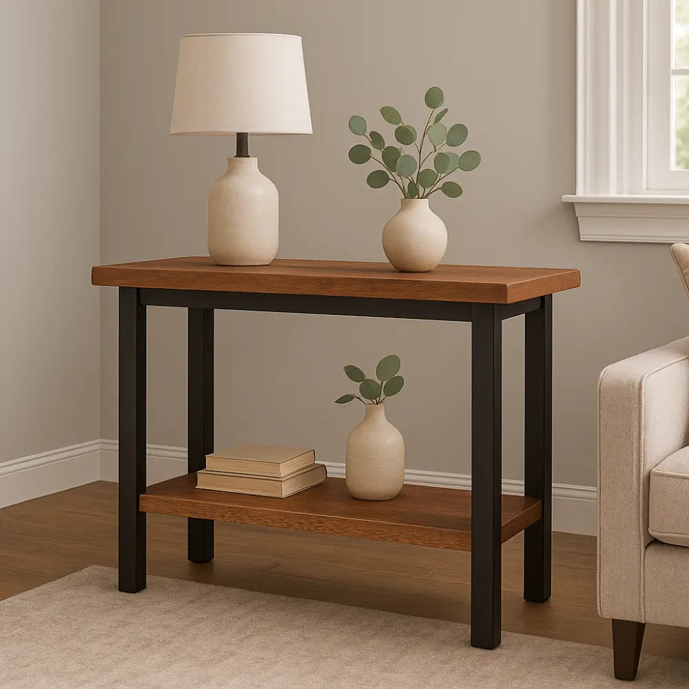 Irvine Modern Rustic Console Table
