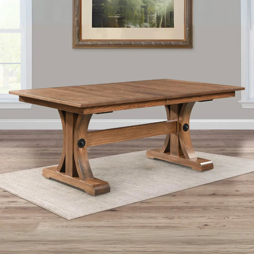Olympia Oak Butterfly Leaf Dining Table