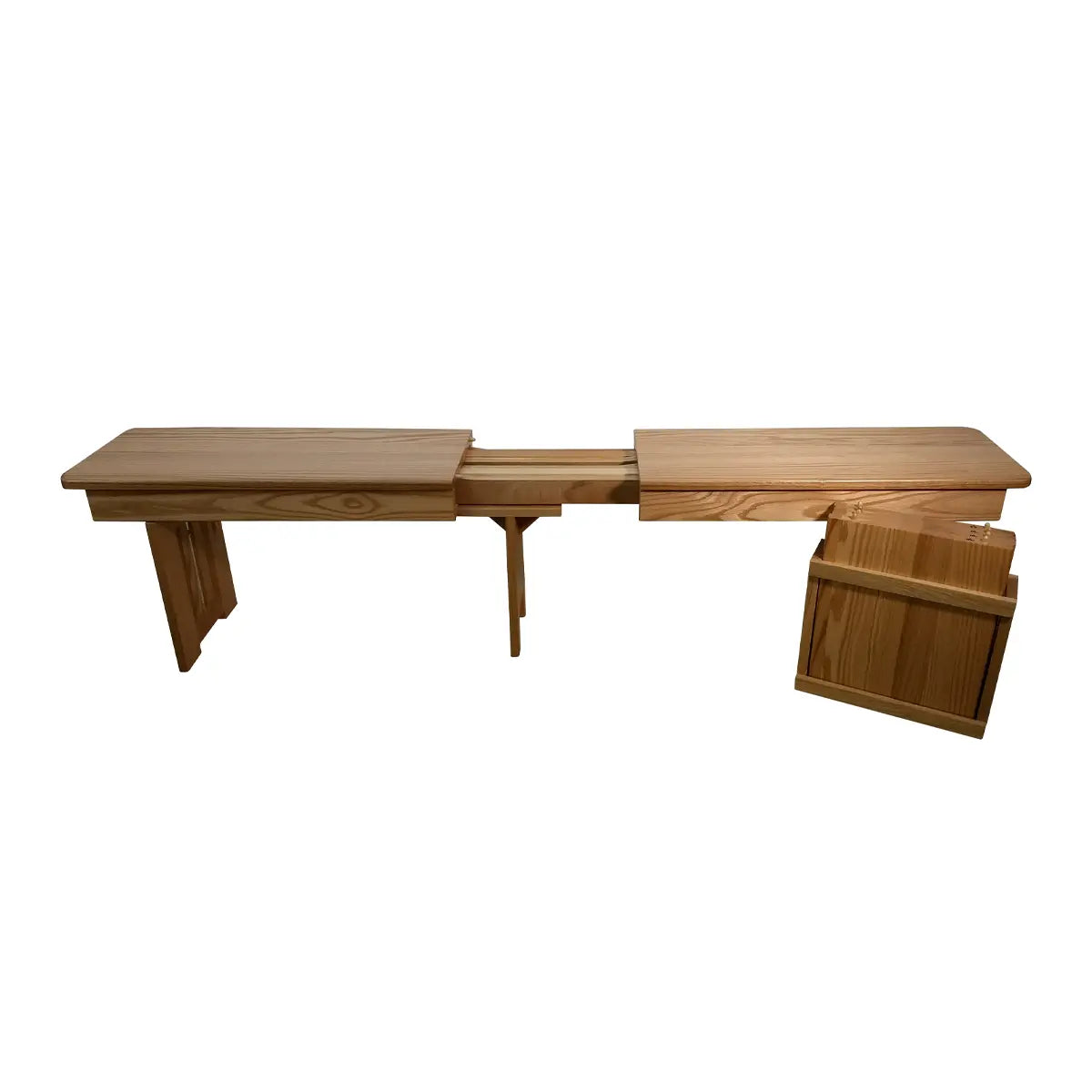 Extendable Mission Oak Bench