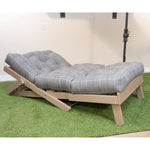 Outdoor Reclining Folding Day Bed with Cushion