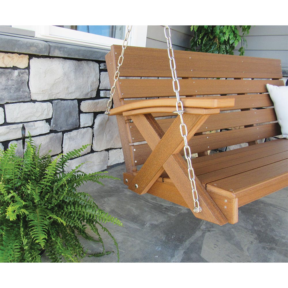 Outdoor Woodgrain Dixie Swing