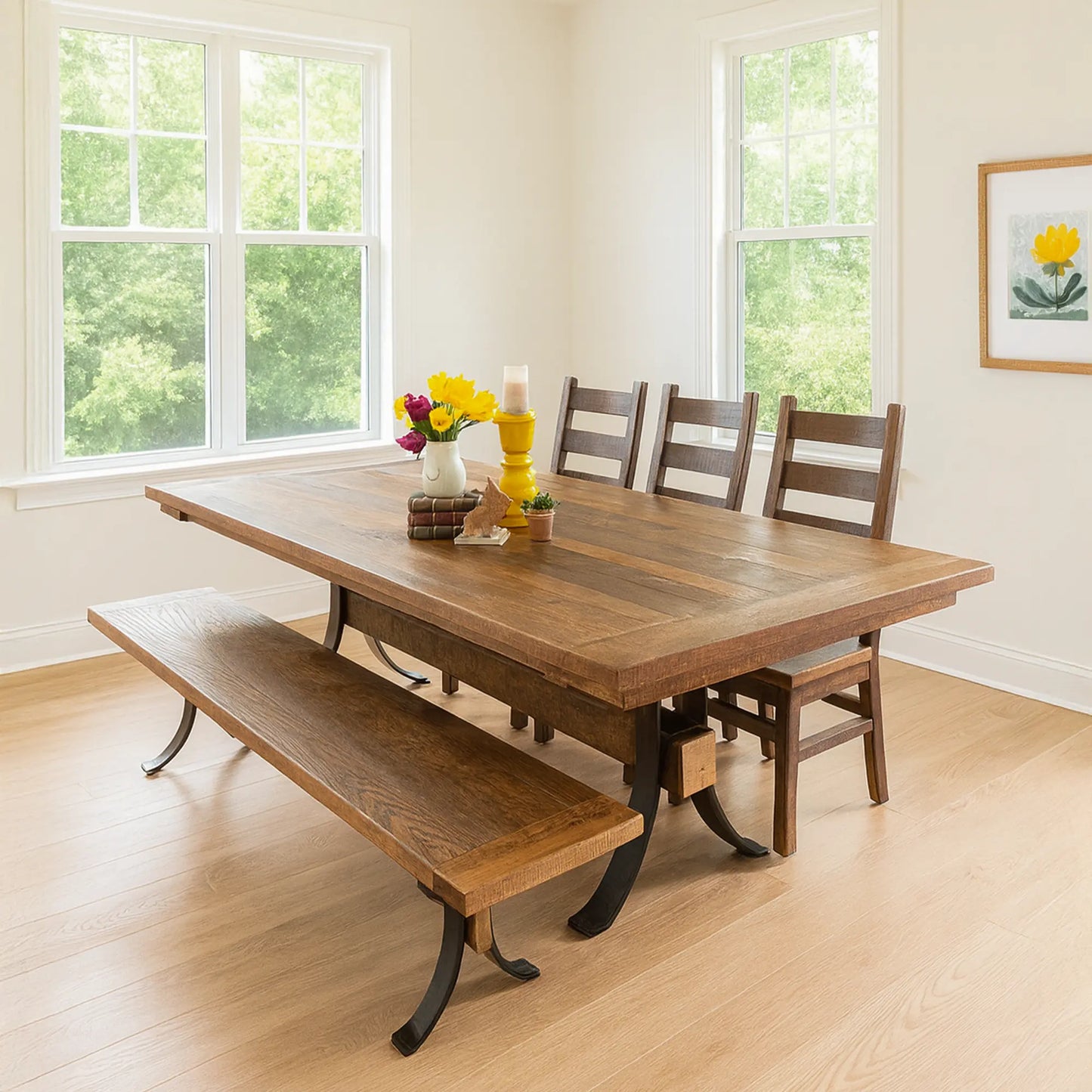 Pierce Barnwood Rectangular Wood Dining Table