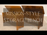 Mission Style Storage Bench