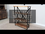 Walnut Live Edge Bookshelf