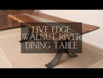 Custom Walnut River Dining Table