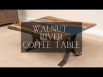 41.5" Live Edge Walnut River Coffee Table