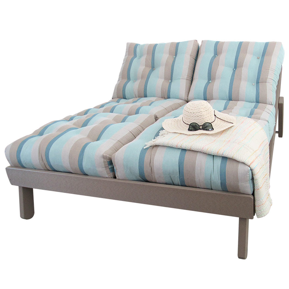 Queen Outdoor Day bed with Gateway Mist Fabric