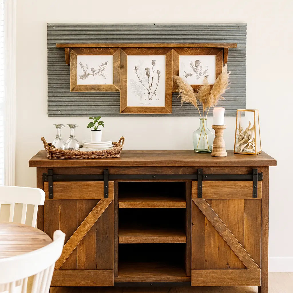 Pierce Barnwood Rustic Buffet Cabinet