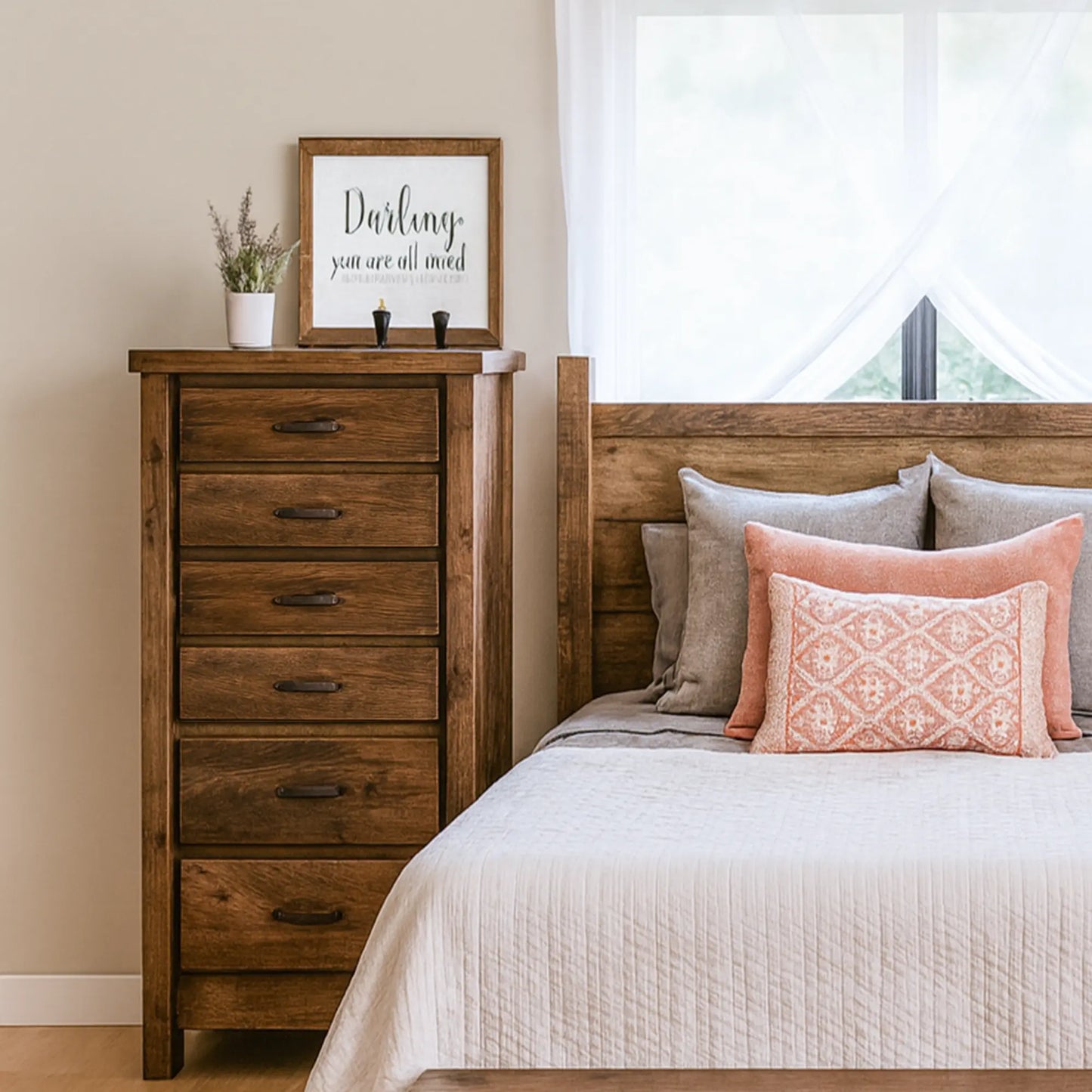 reclaimed wood tall lingerie chest