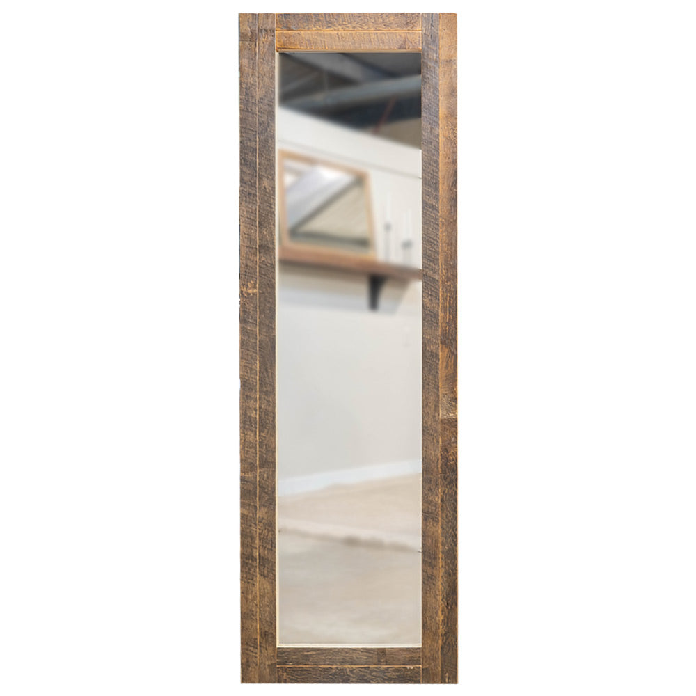 rustic floor mirror