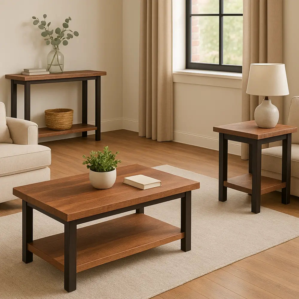 Irvine Barnwood Industrial Coffee Table