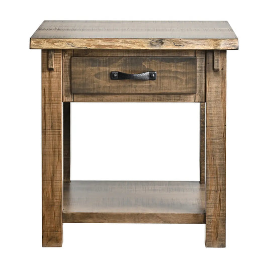 Weston Live Edge Nightstand with Drawer