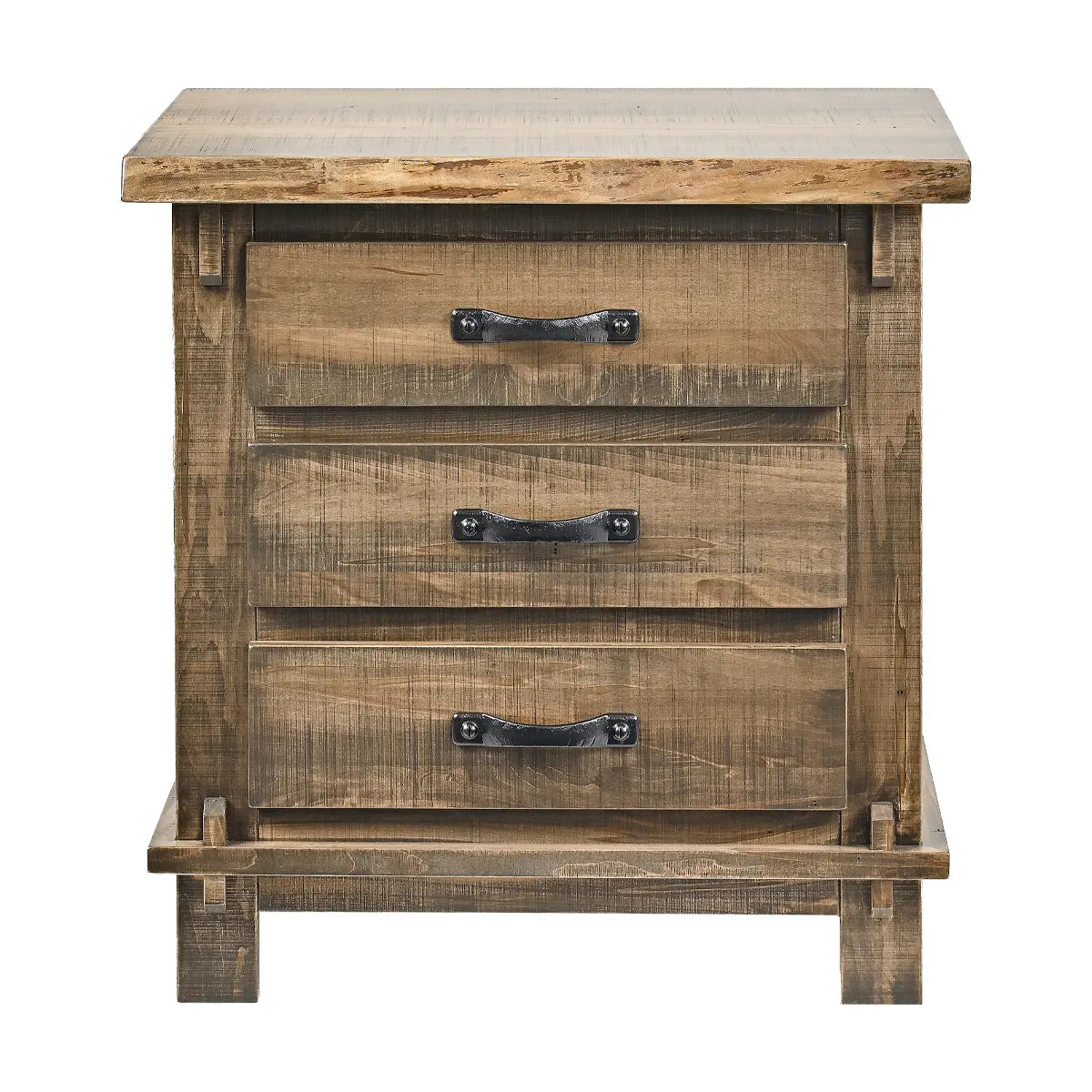 Weston Live Edge 3 Drawer Nightstand