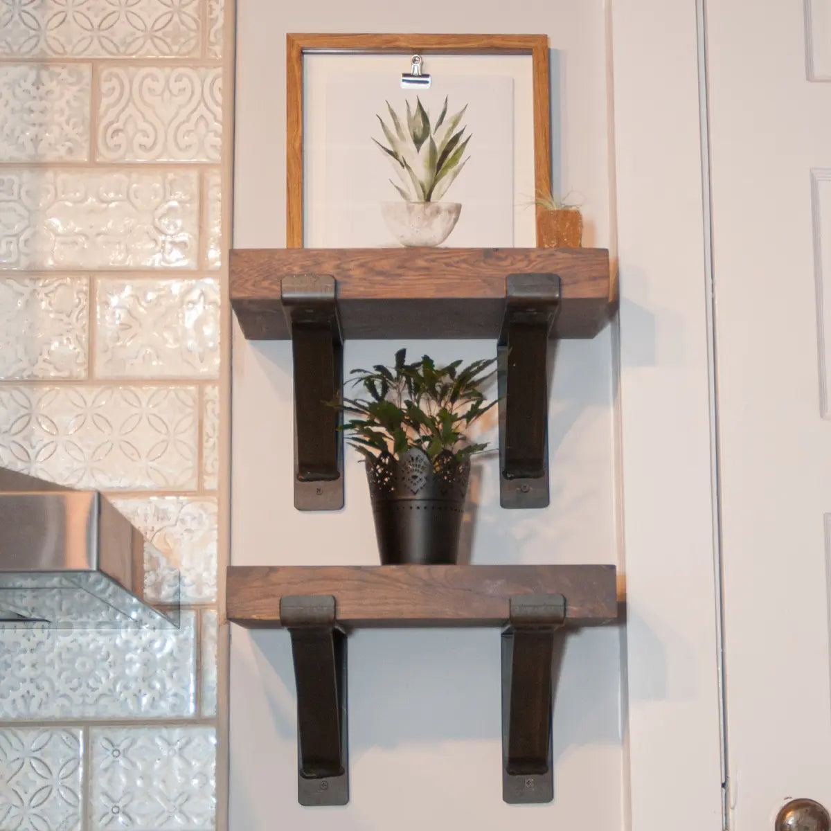 steel metal lip shelf brackets