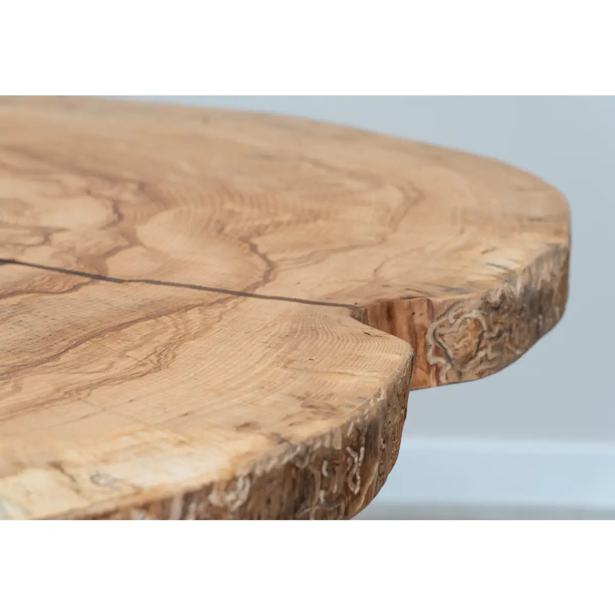 46" Live Edge Ash Round Cafe Table