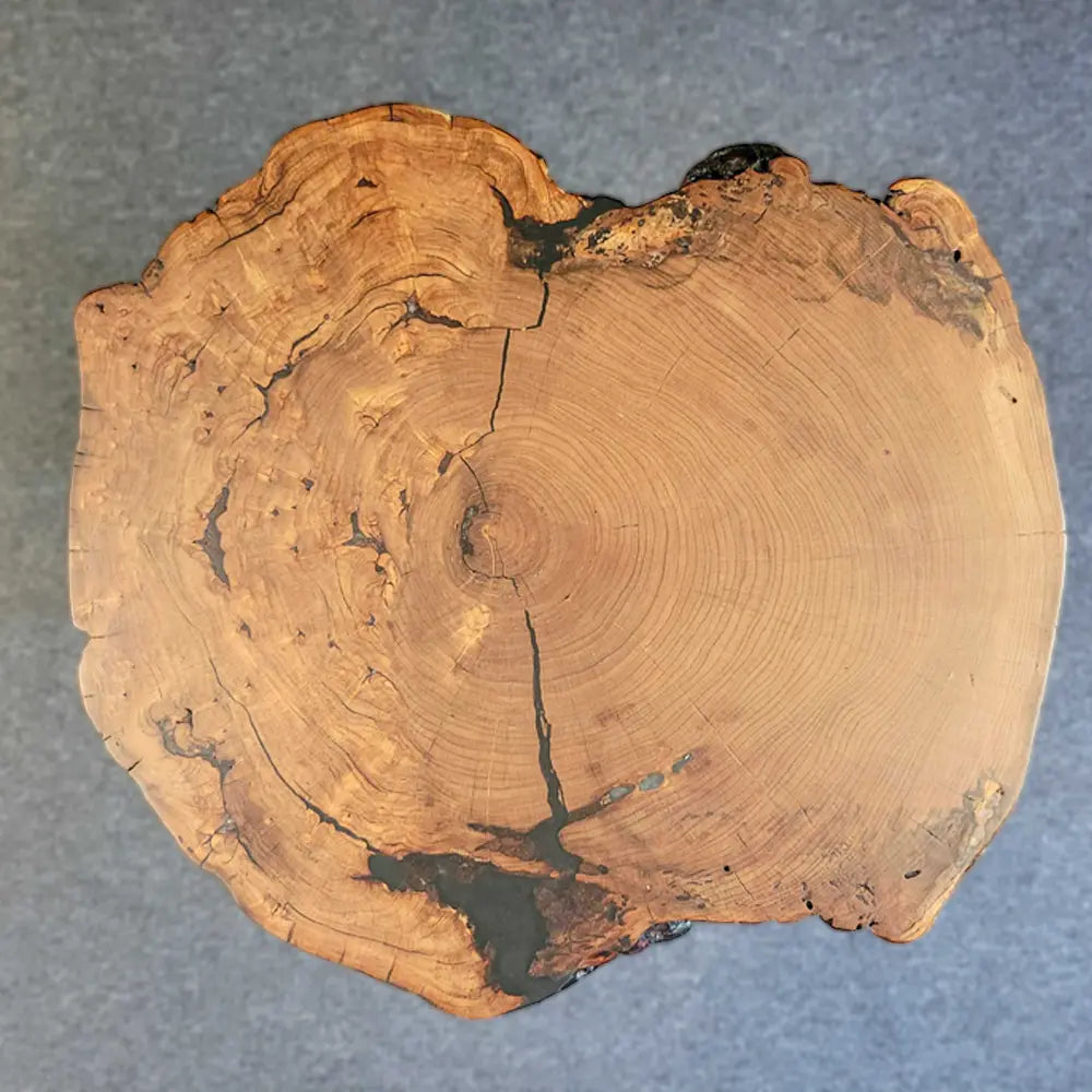 Live Edge Cherry Round End Table
