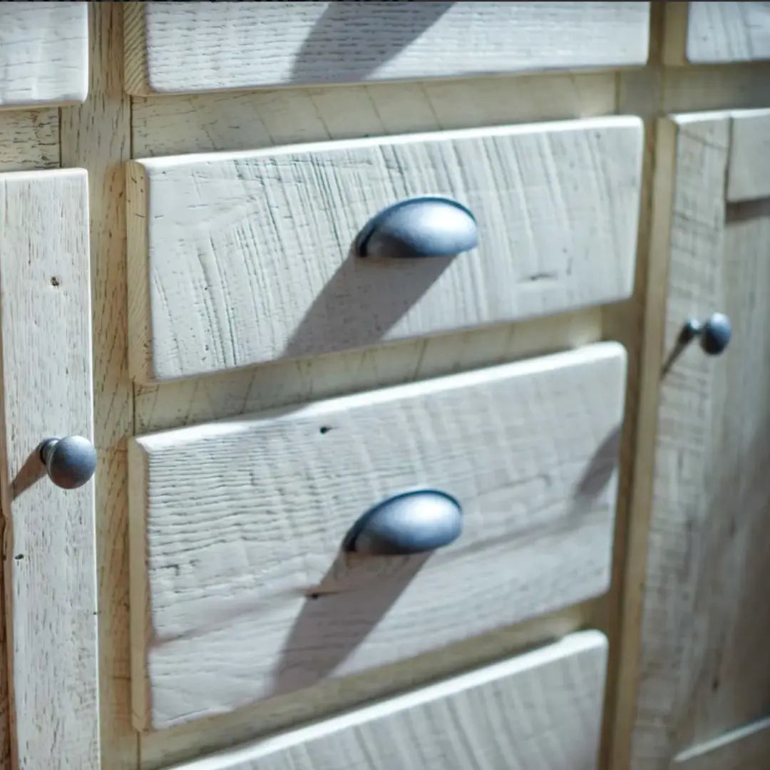 Walden Farmhouse White Buffet with Drawers