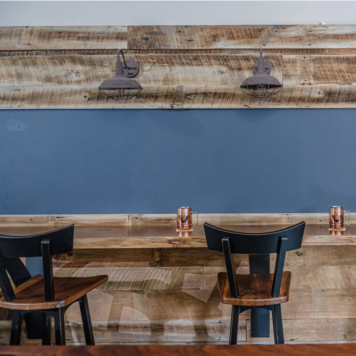 Walnut Counter Height Swivel Stools