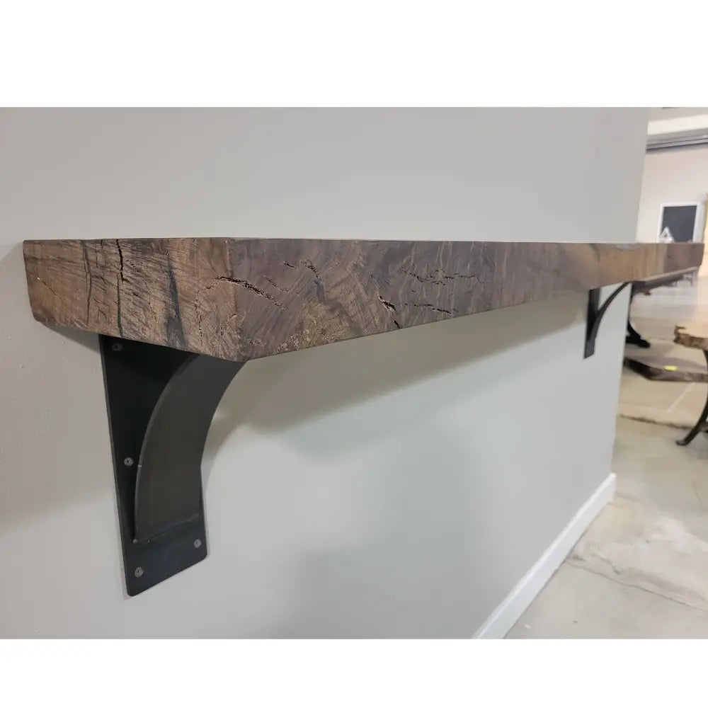 72" Walnut Wood Mantel