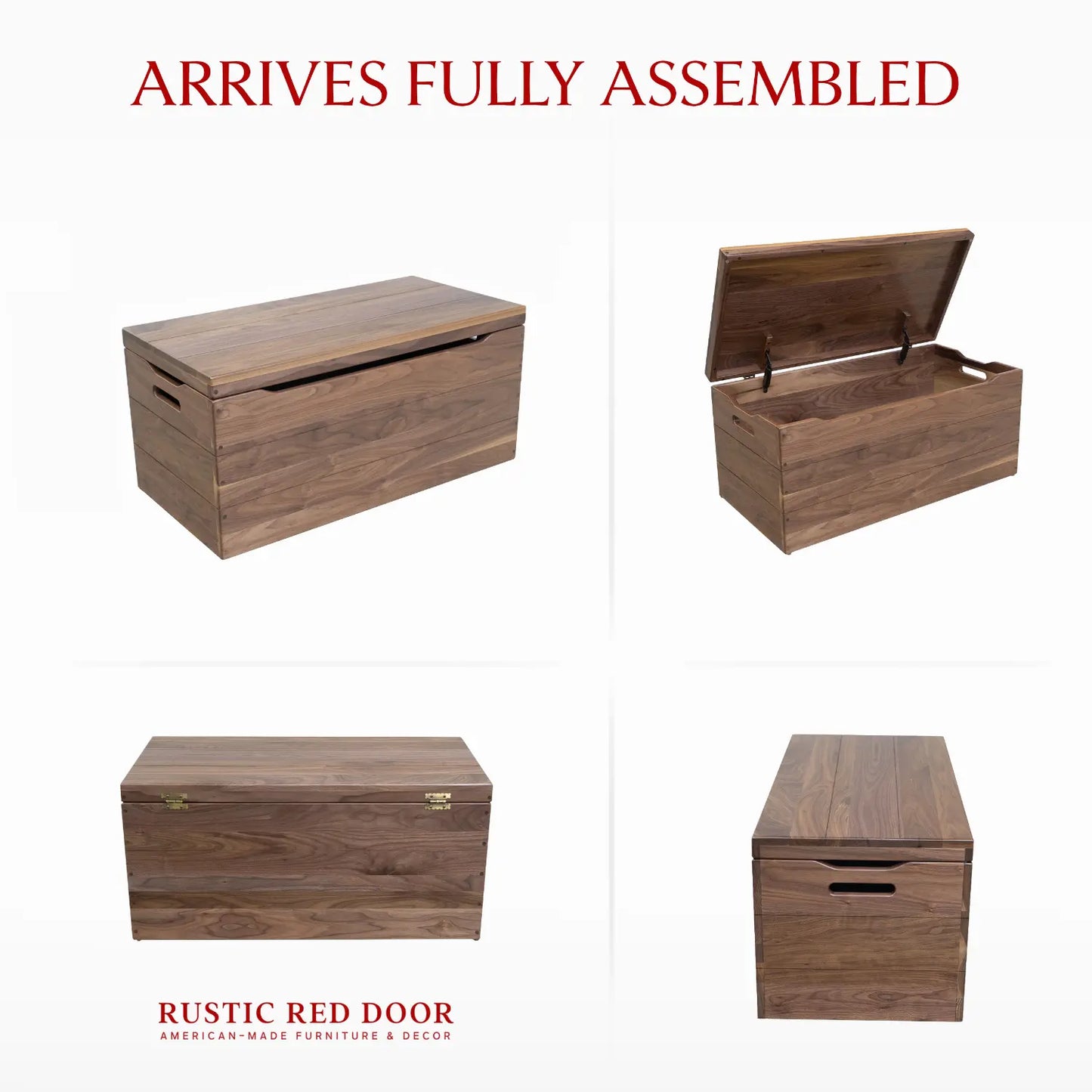 Palmer Walnut Blanket Chest, Natural Stain
