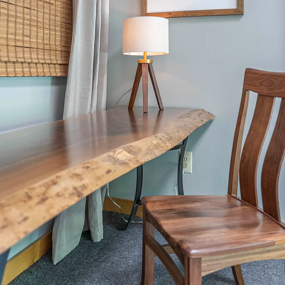 Linfield Walnut Dining Chair at Desk
