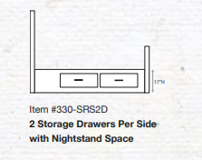 Weston Bed Storage Drawers