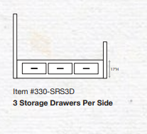 Weston Bed Storage Drawers