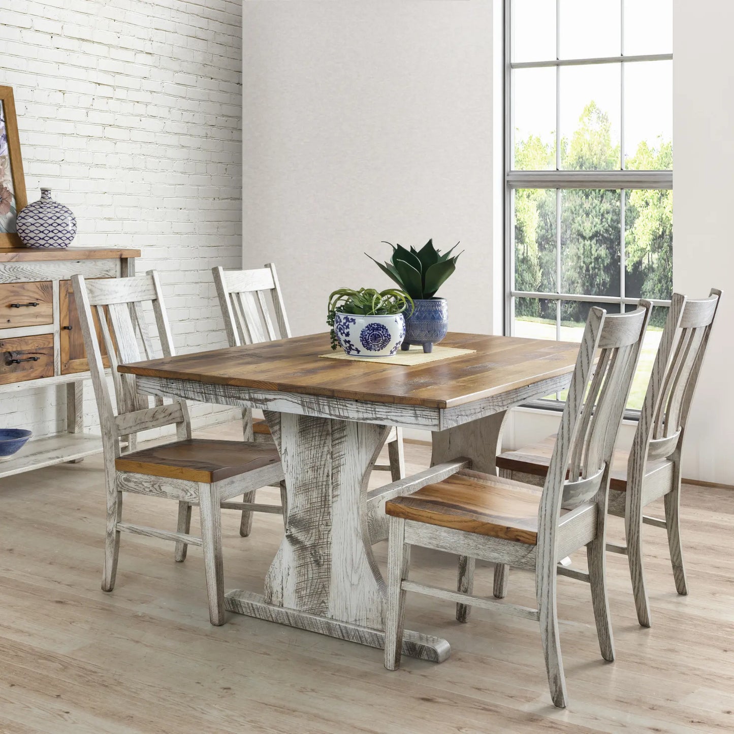 Tanner White Farmhouse Dining Table
