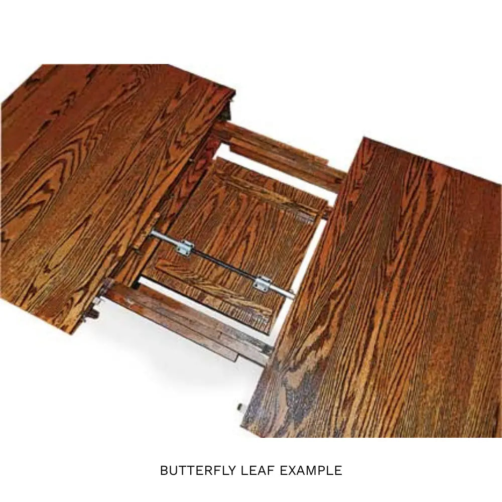 Olympia Oak Butterfly Leaf Dining Table