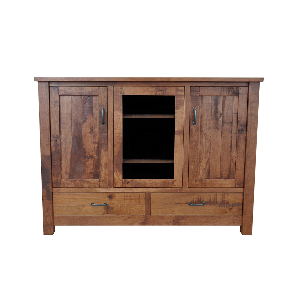 Planked Rustic Entertainment Center