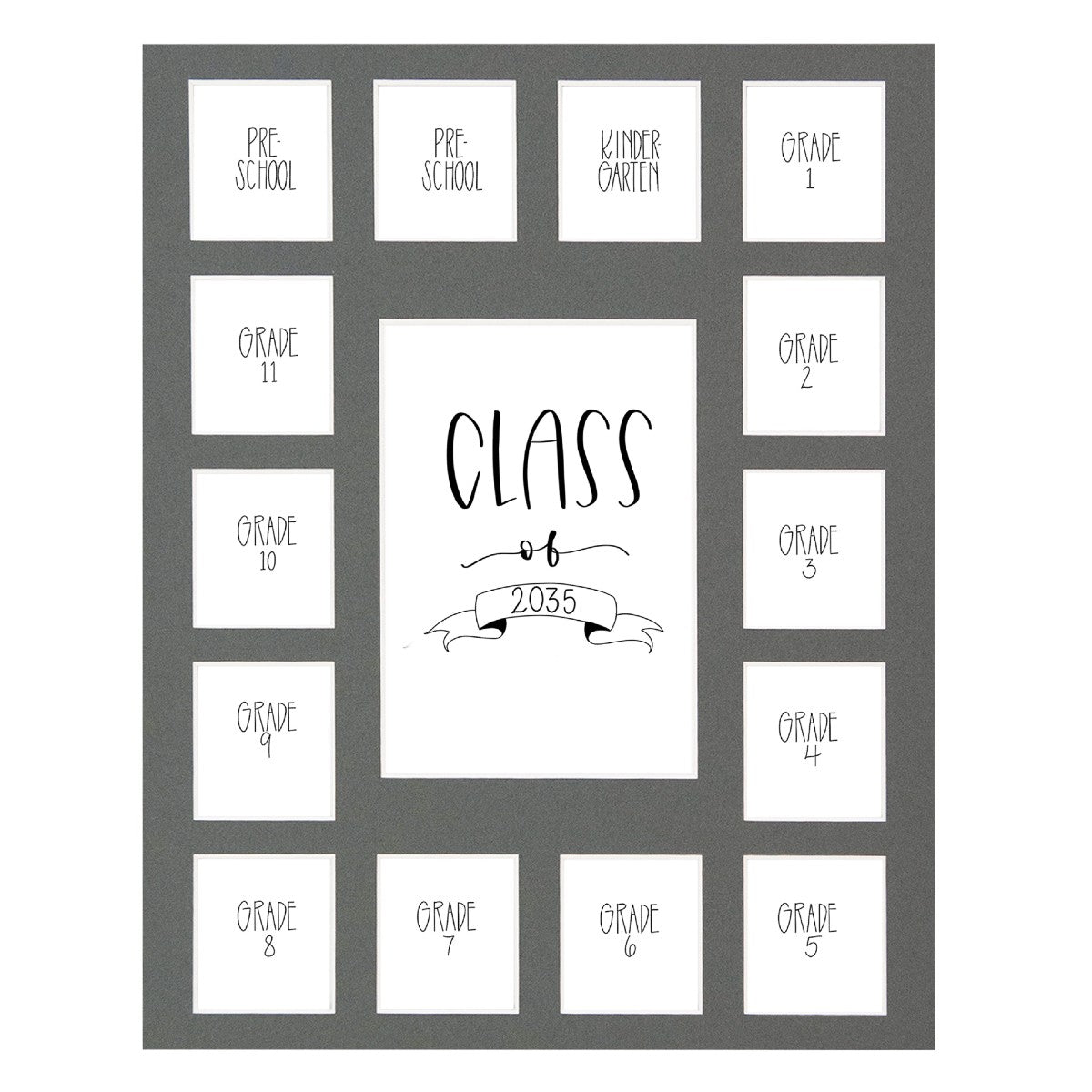 gray School picture mat