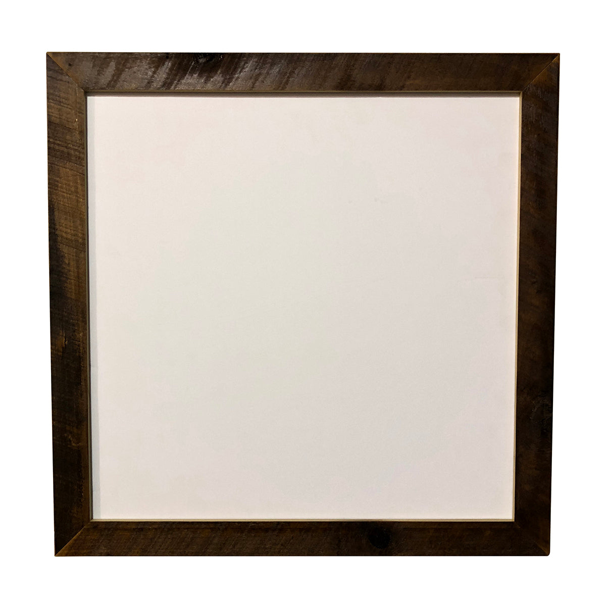 Reclaimed Wood Square Picture Frame, 24" x 24" Opening, 27.5" Square - Rustic Red Door Co.