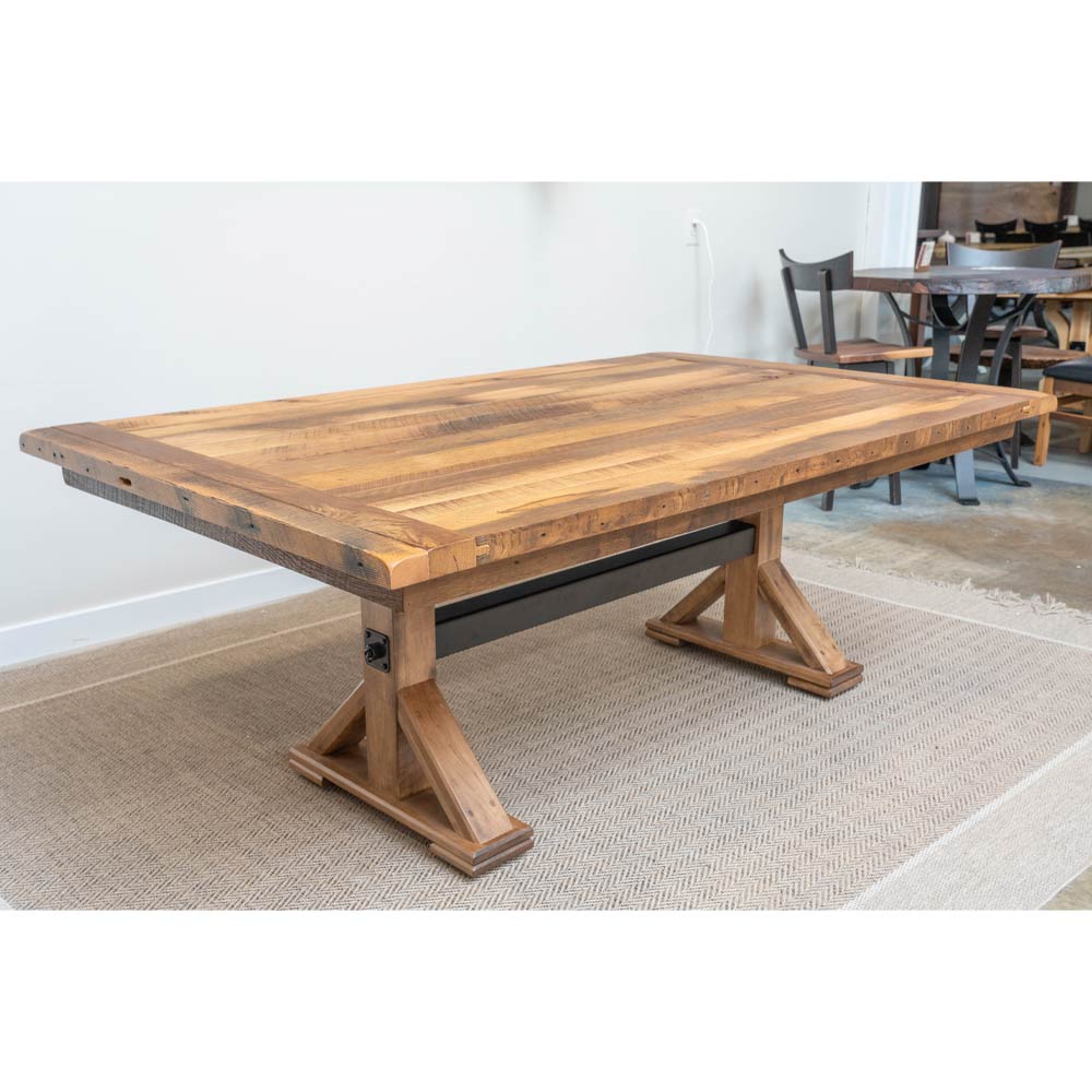 78" Arlington Natural Barnwood Dining Table