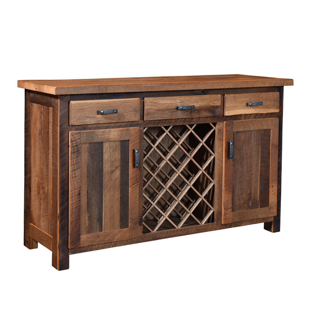 Atherton Barnwood Wine Buffet | Rustic Red Door