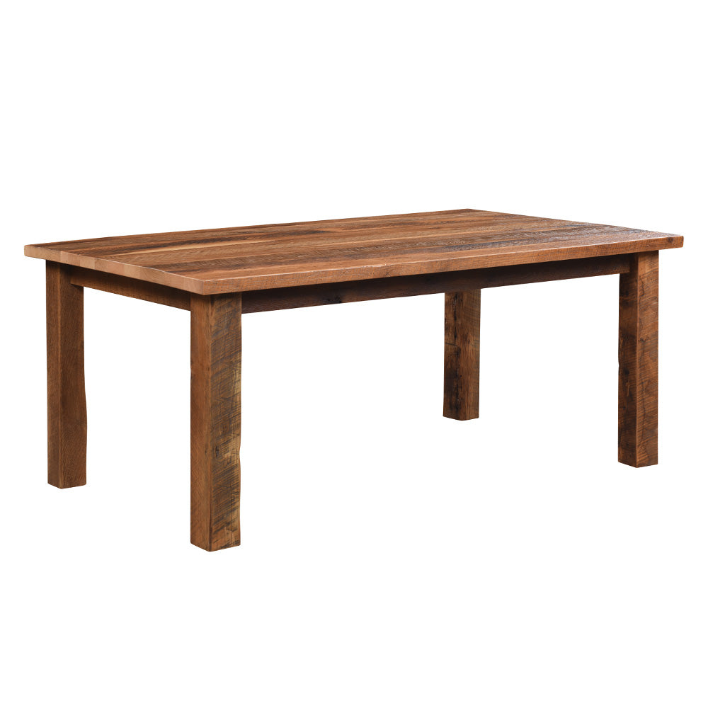 Atherton Modern Farmhouse Barnwood Extendable Dining Table with Legs